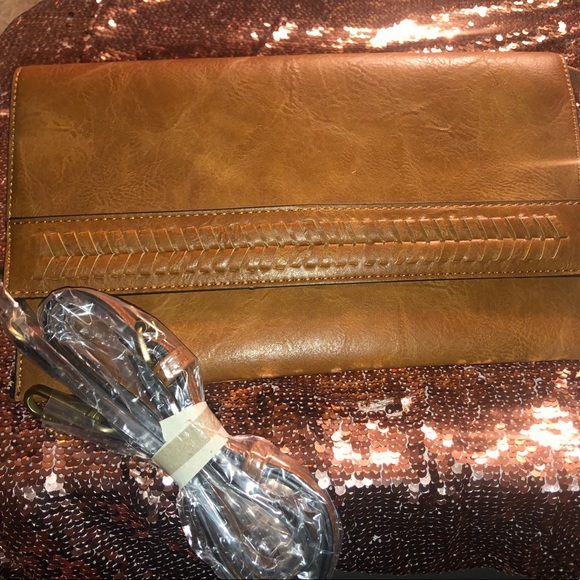 Cognac Faux Leather 3 in 1! - Picture 5 of 6